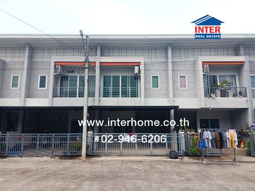 Townhouse, 2 floors, 18 sq m, Nine Canal Village, Rangsit-Khlong 9, Rangsi-Nakhon Nayok Road, Liap Khlong 9 Road, Thanyaburi, Pathum Thani.