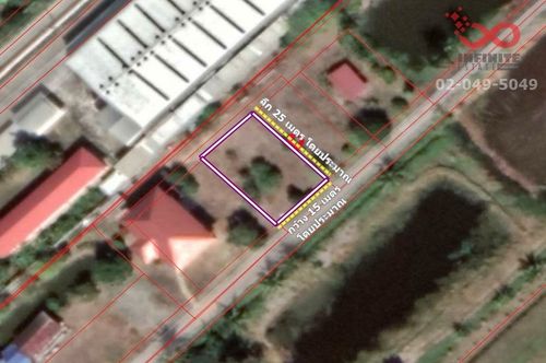 Empty land for sale 100 sq m. Lat Lum Kaeo Bang Bua Thong-Suphanburi Road, Pathum Thani