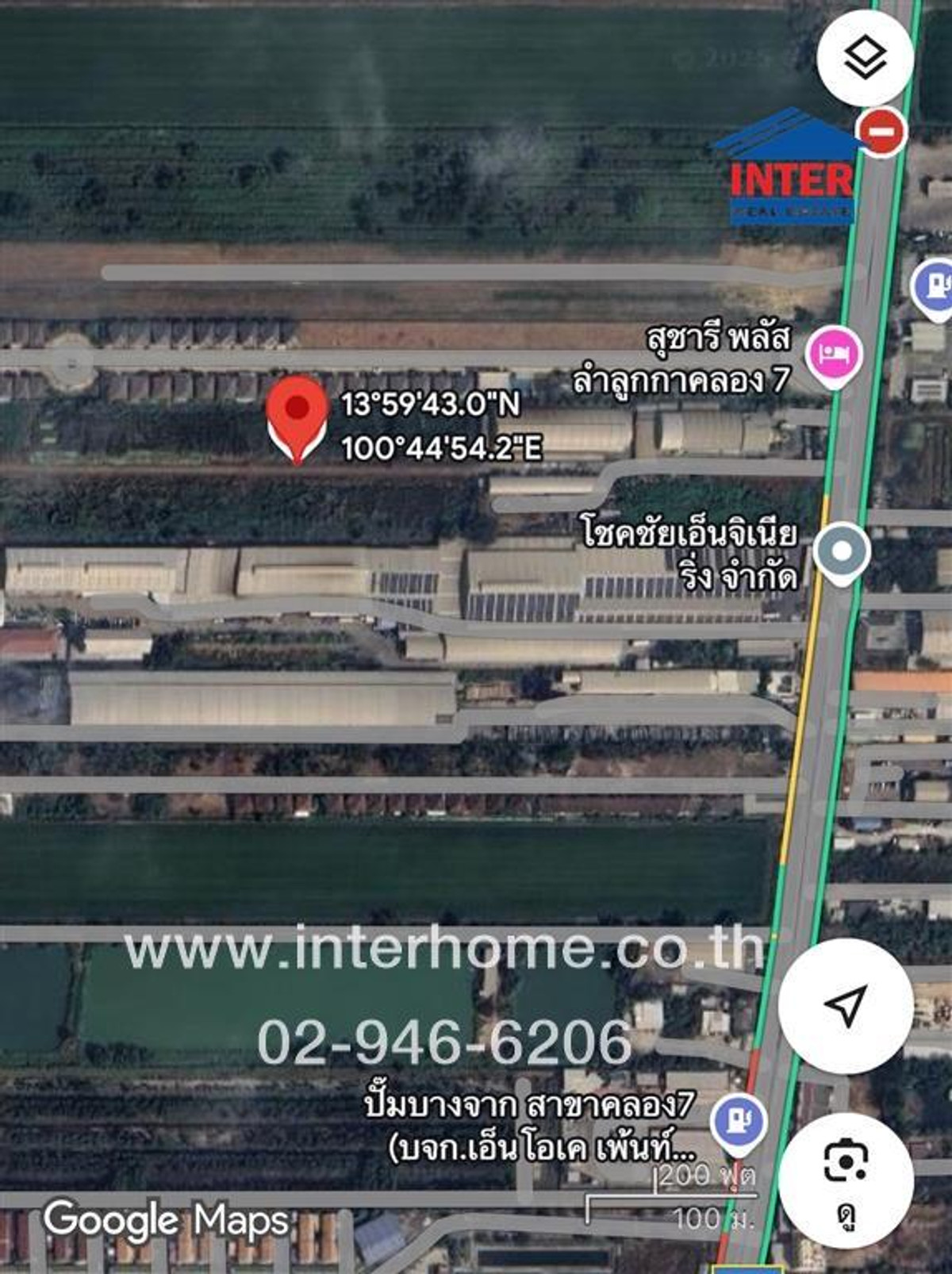 ที่ดินเปล่า 400 ตร.ว. ที่ดิน ถนนลำลูกกาคลอง7 ใกล้ตลาดชัชวาล ถนนลำลูกกาคลอง7 ถนนลำลูกกา ถนนรังสิต-นครนายก ลำลูกกา ปทุมธานี – รูปที่ 2