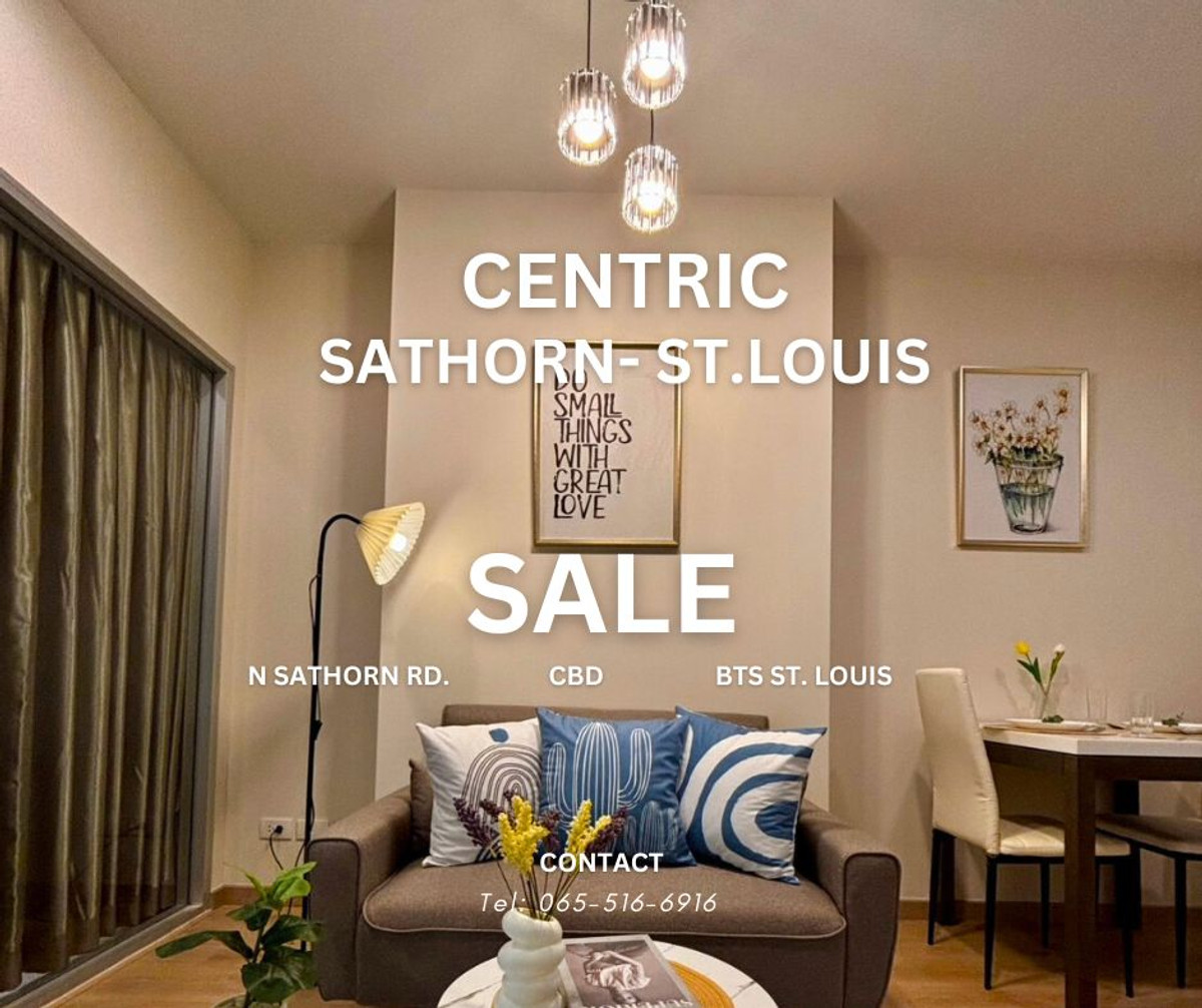 SALE! 🔥 Centric Sathorn-Saintlouis | 1 Bed 41.29 Sqm | Near BTS Saint Louis | 9th FL | NEWLY RENOVATED SALE! 🔥 Centric Sathorn-Saintlouis | 1 Bed 41.29 Sqm | Near BTS Saint Louis | 9th FL | NEWLY RENOVATED