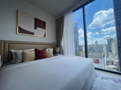 🔥Urgent for rent🔥 Celeste Asoke, beautifully decorated room with a large balcony, fully furnished, ready to move in, next to MRT Sukhumvit and BTS Asoke.