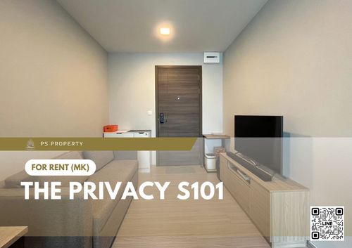 For rent ✨ THE PRIVACY S101 ✨ Fully furnished and equipped, near BTS Punnawithi