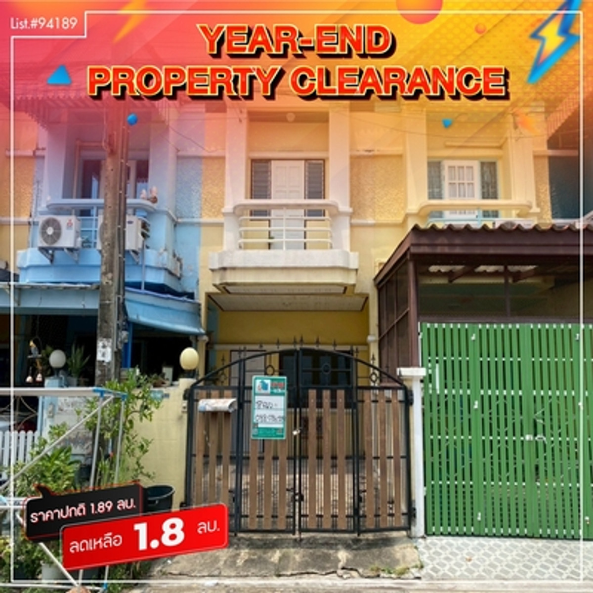 94189 - 2-story townhouse for sale, Maruay Village 2, Phahonyothin Road 54/1. 94189 - 2-story townhouse for sale, Maruay Village 2, Phahonyothin Road 54/1.