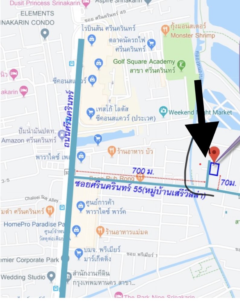 ขายที่ดินเปล่าซอยศูนย์การค้าพาราไดซ์ – รูปที่ 4
