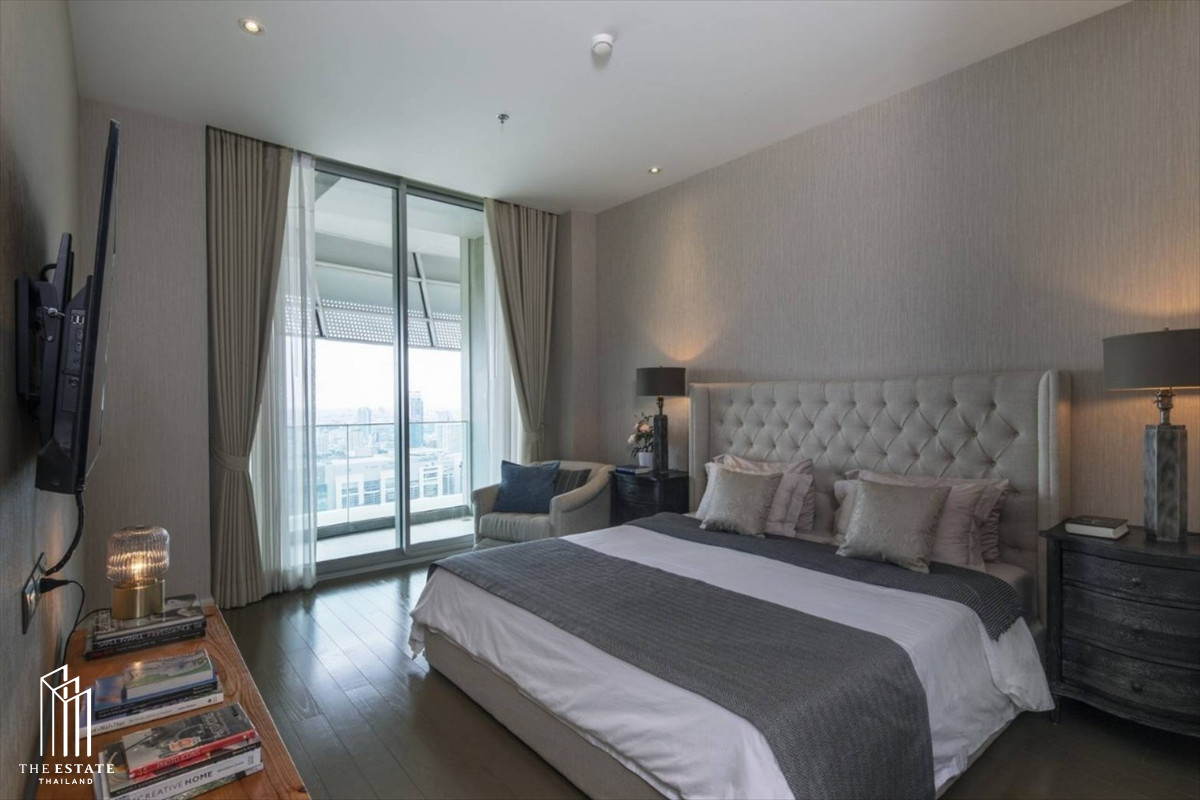 𝐅𝐨𝐫 𝐬𝐚𝐥𝐞 𝐌𝐚𝐠𝐧𝐨𝐥𝐢𝐚𝐬 𝐑𝐚𝐭𝐜𝐡𝐚𝐝𝐚𝐦𝐫𝐢 𝐁𝐨𝐮𝐥𝐞𝐯𝐚𝐫𝐝 Enjoy the view of the Royal Athletics Club, a green space in the heart of Bangkok. and the outstanding Silom-Sathorn skyline with a room that is larger than 𝟐, a bedroom in general @𝟐𝟏.𝟏𝟐𝐌𝐁 – รูปที่ 3