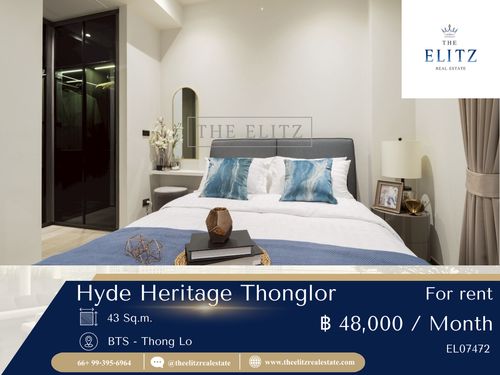 ✨ ที่สุดแห่งความหรูหราและเอกสิทธิ์ Hyde Heritage Thonglor คอนโดระดับ Masterpiece ใจกลางทองหล่อ 💕