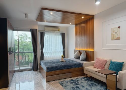 K-6635 Beautiful room, newly decorated. With furniture IRIS electrical appliances Lat Krabang near Suvarnabhumi Airport