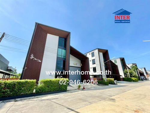 Office + warehouse, 4 floors, 181.9 sq m, Factory Yard @ Lam Luk Ka project. Rangsit-Nakhon Nayok Road Road along the motorway, Thanyaburi, Pathum Thani