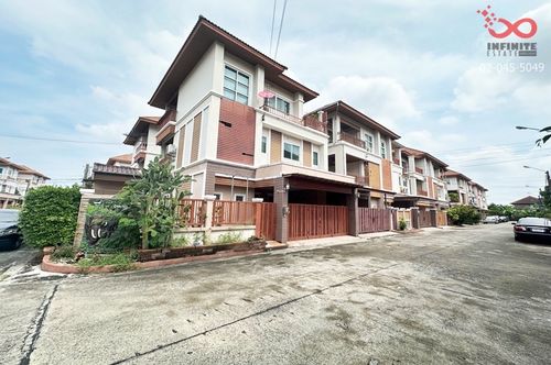 3-storey semi-detached house for sale, Nonsi City Rama 5, corner house, 36 sq m., 220 sq m.
