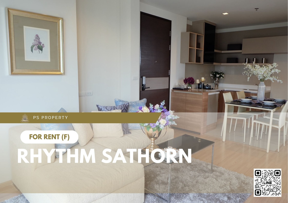ให้เช่า 📍 Rhythm Sathorn 📍 2 ห้องนอน 2 ห้องน้ำ เฟอร์นิเจอร์ และ เครื่องใช้ไฟฟ้าครบ ใกล้ BTS สุรศักดิ์