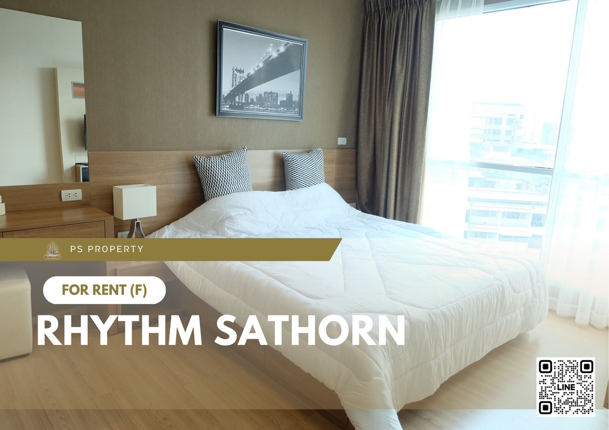 ให้เช่า 📍 Rhythm Sathorn 📍 2 ห้องนอน 2 ห้องน้ำ เฟอร์นิเจอร์ และ เครื่องใช้ไฟฟ้าครบ ใกล้ BTS สุรศักดิ์