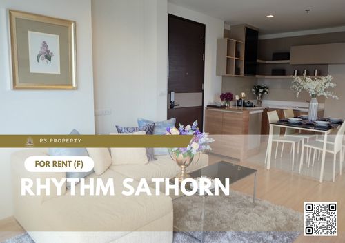 ให้เช่า 📍 Rhythm Sathorn 📍 2 ห้องนอน 2 ห้องน้ำ เฟอร์นิเจอร์ และ เครื่องใช้ไฟฟ้าครบ ใกล้ BTS สุรศักดิ์