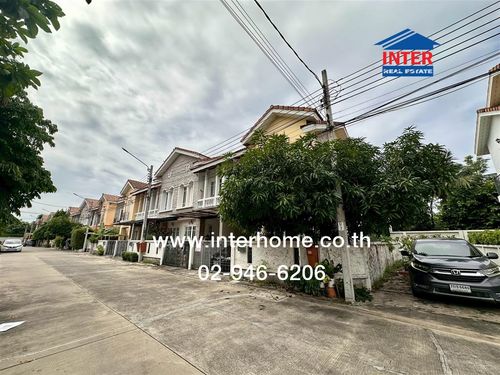 Townhome, 2 floors, 25.4 sq m, Piamsuk Village, Tuscany, Rattanathibet-Ngamwongwan. Near Central Rattanathibet, Soi Nonthaburi 8, Intersection 20, Rattanathibet Road. Nonthaburi Bypass Road, Mueang Nonthaburi, Nonthaburi