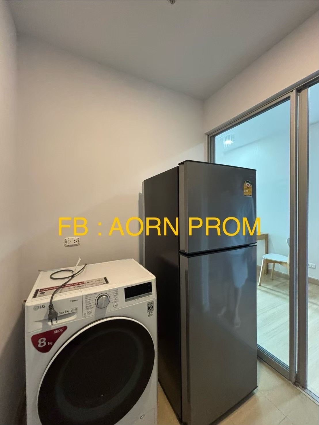 🩷Ready to move in 15 Dec. 25🩷 Very beautiful room, Supalai Veranda Phasi Charoen Station, Supalai Veranda Phasi Charoen Station type, largest, Building B, built-in furniture throughout the room. Fully decorated room, very magnificent. – รูปที่ 3