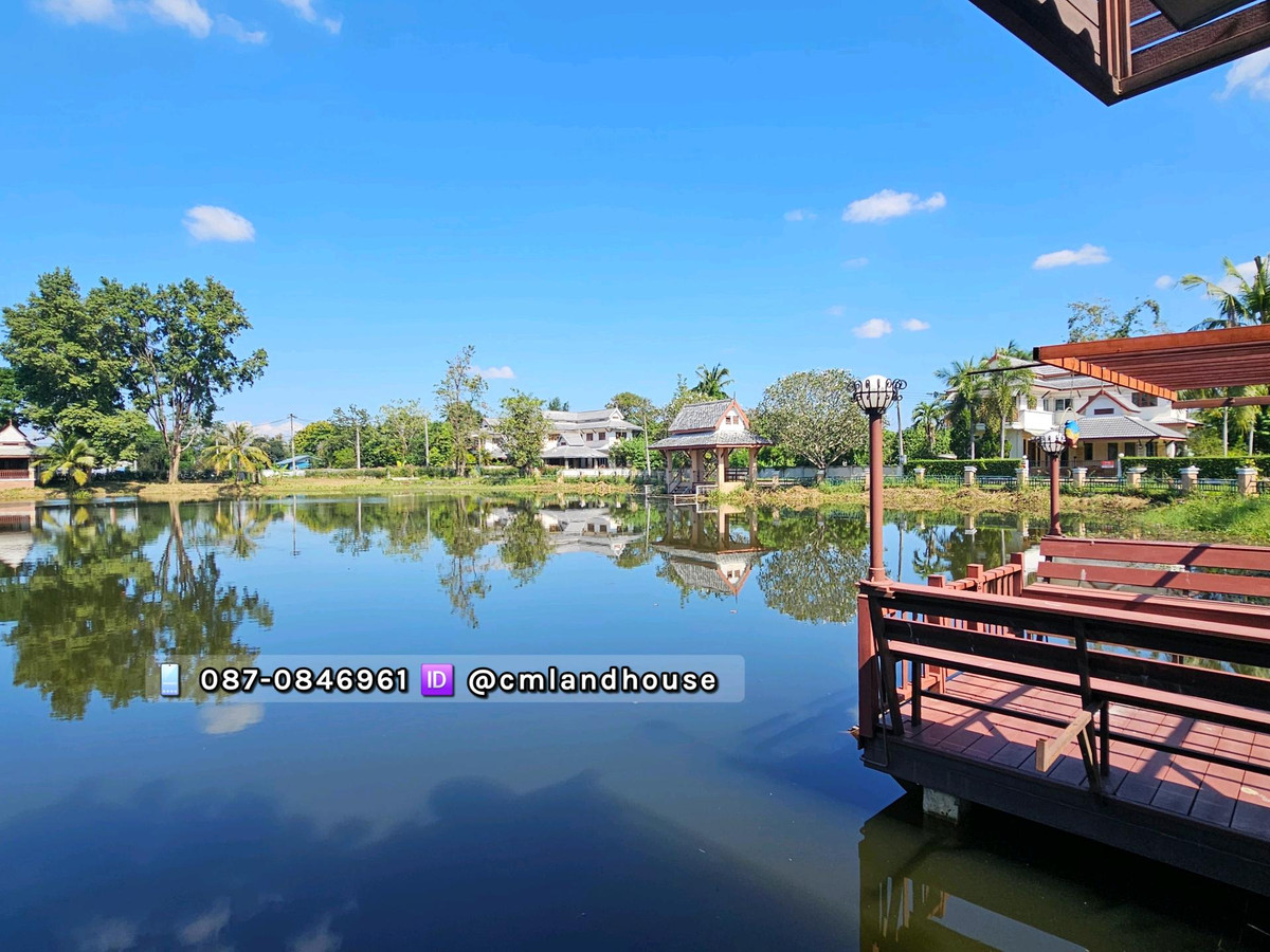 บ้านริมน้ำและเรือนรับรอง 136 ตรว. ติดถนนวงแหวนรอบ3 ใกล้แยกกองทราย ใกล้สนามบิน 10 กม. น้ำไม่ท่วม – รูปที่ 2