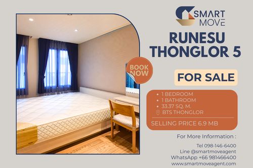 ขายพร้อมผู้เช่า C20251100021...Runesu Thonglor 5 1 ห้องนอน 1 ห้องนำ้ 6.XX ล้านเท่านั้น !!