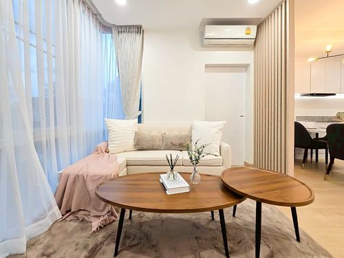 K-6649 RARE ITEM !!  Big room, unblocked view, newly decorated, ready to move in, The Iris Srinakarin Rama 9, near BTS Sri Nut.