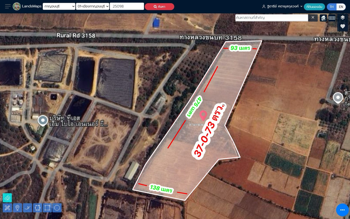ที่ดินทำเลทอง (37 ไร่) ติดถนนใหญ่ 3158! พร้อมสร้างกำไรทันที! ที่ดินทำเลทอง (37 ไร่) ติดถนนใหญ่ 3158! พร้อมสร้างกำไรทันที!