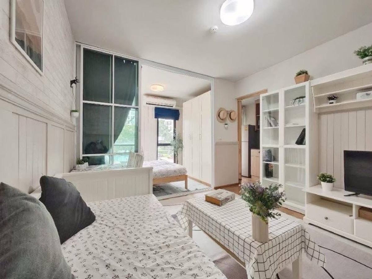 🔥 Condo for Rent – UNIO Sukhumvit 72 (Short to Medium Term) 🔥(Full Pool View • Scandinavian Cozy Style • Move-in Ready!)📍 Location: Sukhumvit 72 / BTS Bearing🏢 Project: UNIO Sukhumvit 72  (Phase 1)📏 Size: 27.31 sq.m. (1 Bedroom)📍 Floor: 2  – รูปที่ 3
