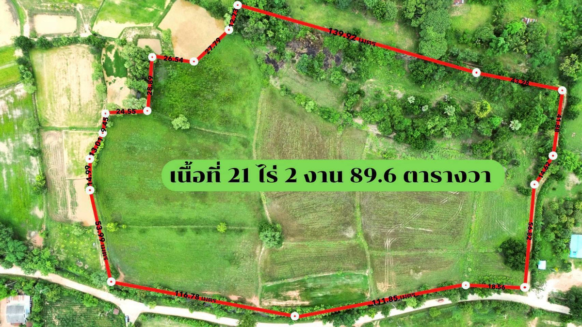 Land for Sale – Samrong Subdistrict, Non Thai District, Nakhon Ratchasima – 21 Rai 2 Ngan 89.6 Sq.wah – Accessible Road, Electricity & Water, Near Motorway – 350,000 THB per Rai – รูปที่ 4