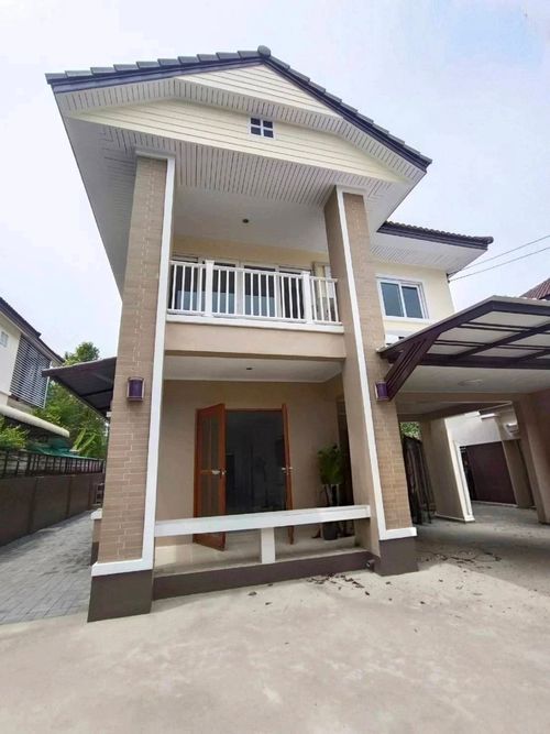Single house for rent, Sammakorn Rama 5 - Nakhon In, near Rama 5 Market, just 1 minute.