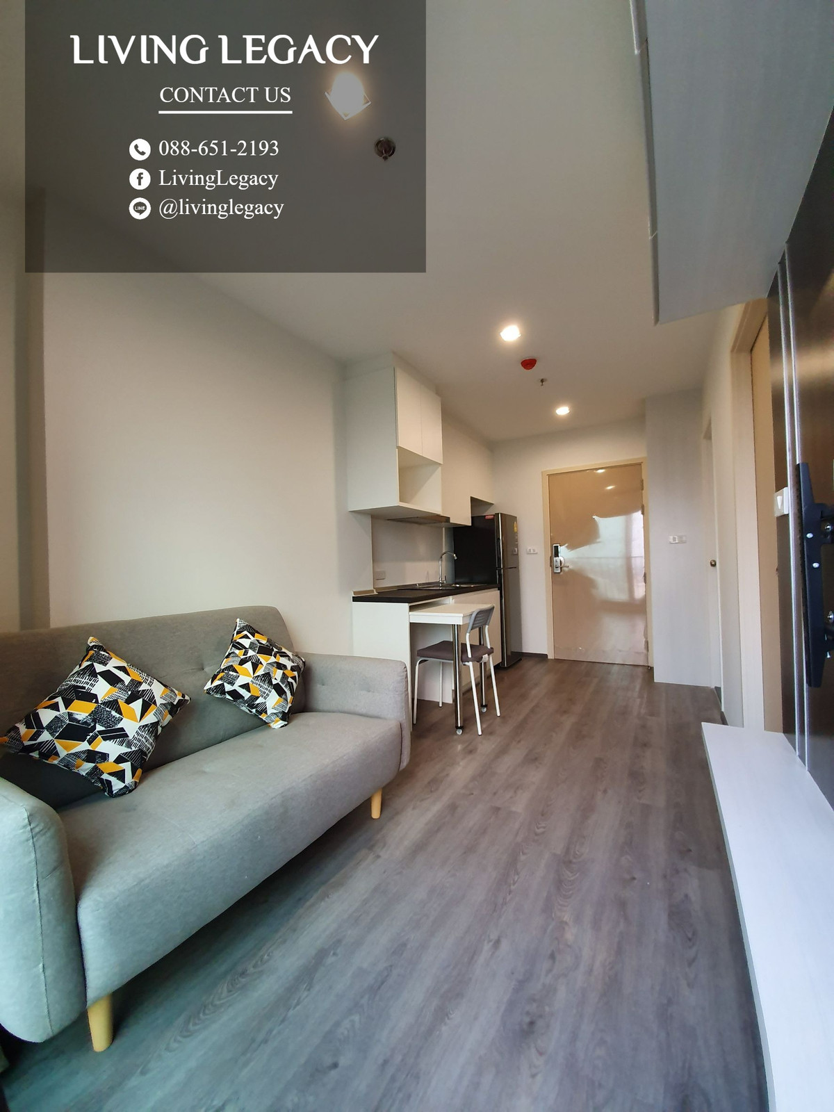 T6FJ12 ให้เช่าคอนโด Rich Park @ Triple Station 30 ตร.ม. ชั้น 21 line id : @livinglegacy – รูปที่ 3