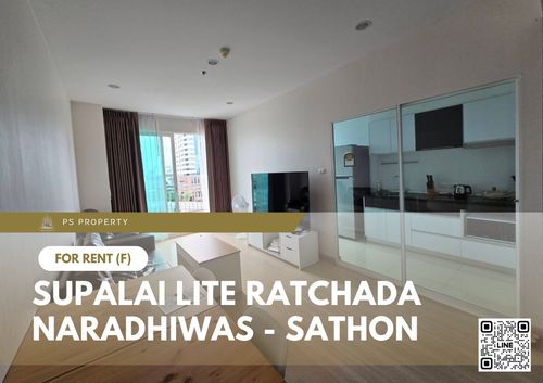 For rent ✨ Supalai Lite Ratchada - Naradhiwas - Sathon ✨ 2 bedrooms, 2 bathrooms, fully furnished and equipped with appliances