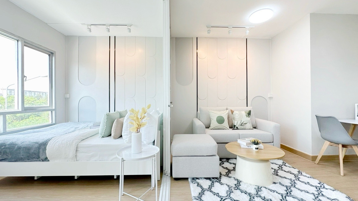📌💥 Beautiful room, free furniture, complete with resources | The Iris Lat Krabang