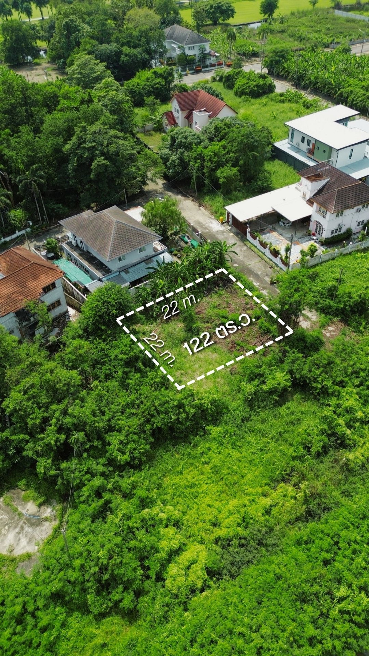 Empty land for sale, Krisada Nakhon 26, size 122 sq m, square shape, Montha 18, near Phetkasem 1.8 km. and Phutthamonthon 6 km., price 1.65 million, interested 097 - 465 5644 TC Home – รูปที่ 3