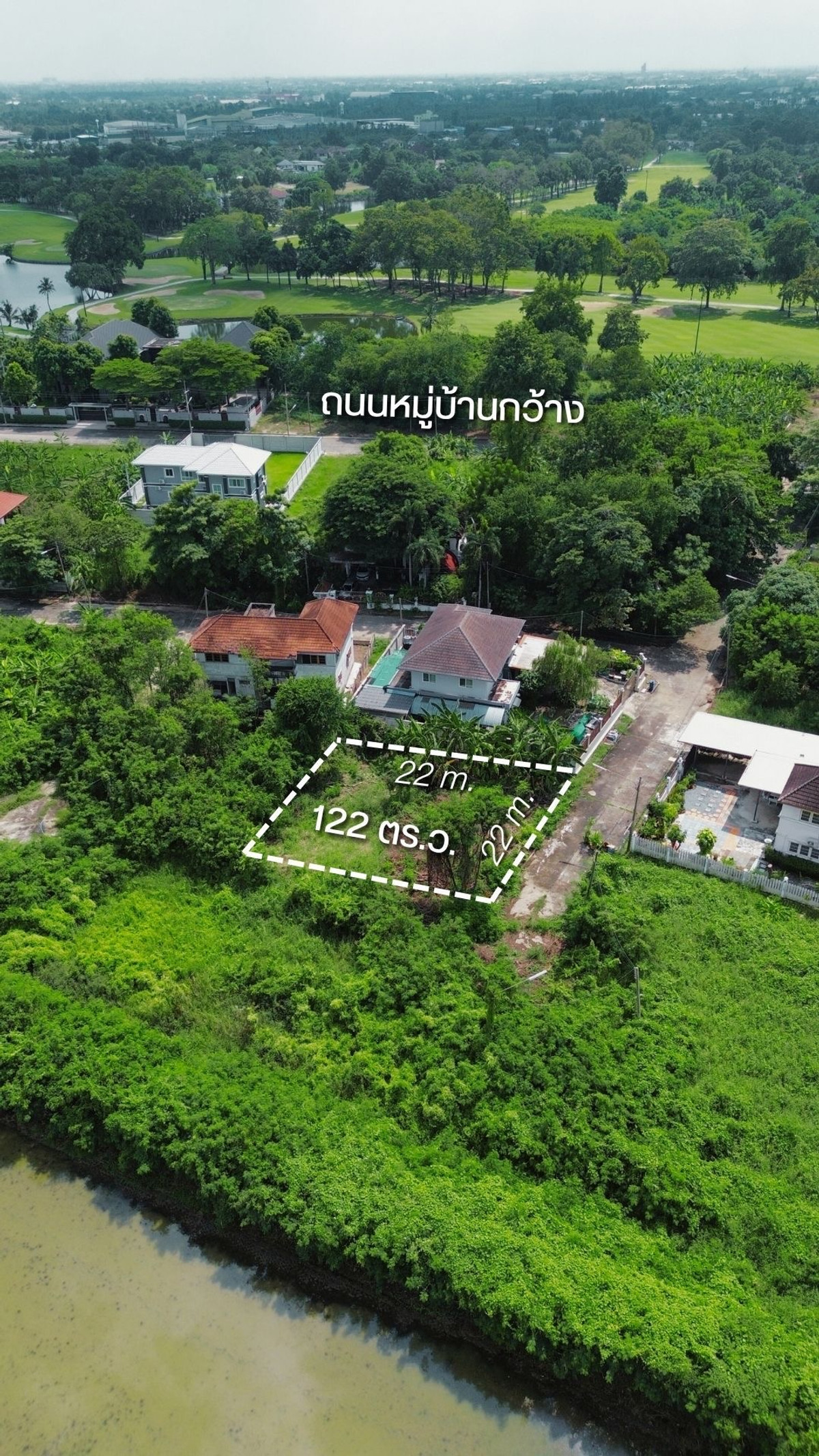 Empty land for sale, Krisada Nakhon 26, size 122 sq m, square shape, Montha 18, near Phetkasem 1.8 km. and Phutthamonthon 6 km., price 1.65 million, interested 097 - 465 5644 TC Home – รูปที่ 2