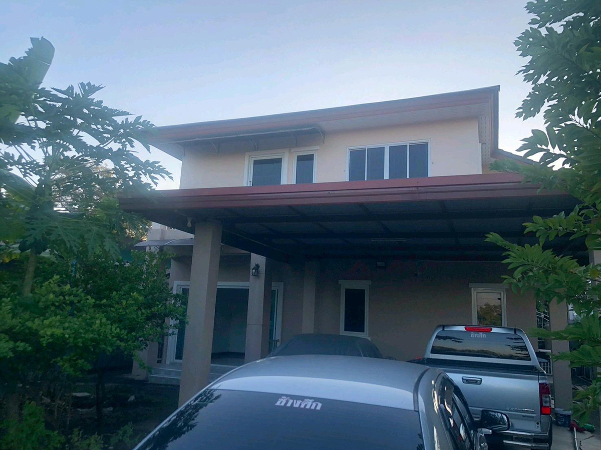 Single house, newly built, 112 sq m., Ban Mai Subdistrict, Soi 1, Mueang District, Chachoengsao Province.