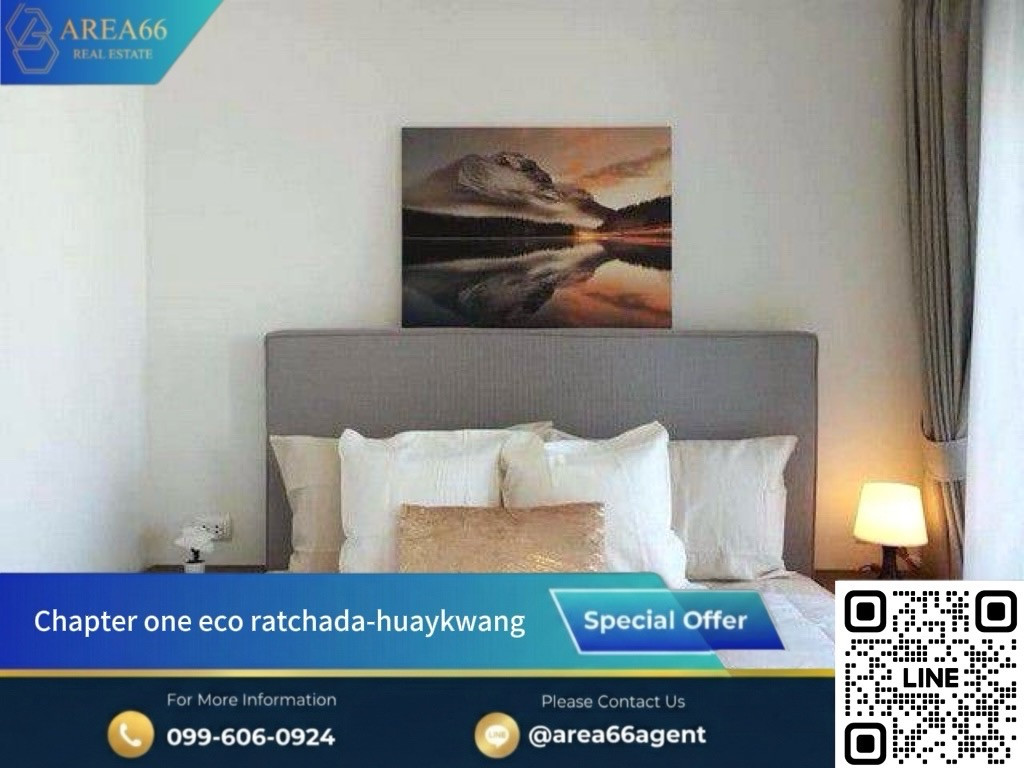 🔥Near work Close to lifestyle sources, a good life that's perfect, takes less time to travel. Have more time to relax 
 Condo Chapter One Eco Ratchada - Huai Khwang
