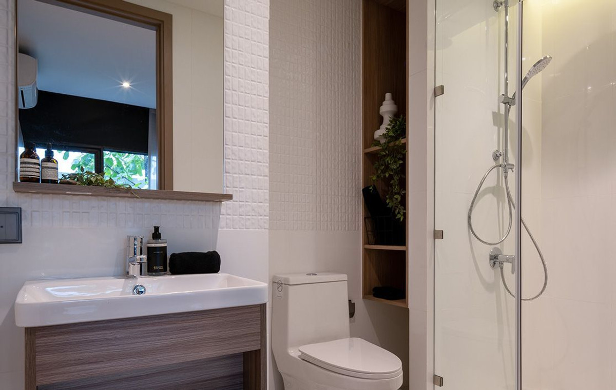 Pet friendly New Room 1 Bed City view  New Condo Good Location Next To Ekkamai-RamInthra,Central East Ville   @  Noble Create – รูปที่ 2