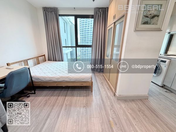 Bestdeal ให้เช่า ด่วน!!!ราคา 13,000/เดือนเท่านั้น Studio 22ตรม. เฟอร์นิเจอร์และเครื่องใช้ไฟฟ้าครบพร้อมเข้าอยู่ “IDEO MOBI RAMA 9” ใกล้MRT และ เซ็นทรัลพระราม 9 เพียง 80 ม. 