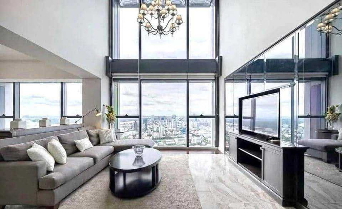 ให้เช่าคอนโด The Met Condominium Duplex ชั้น 54-55 ตึก D 366 ตร.ม.