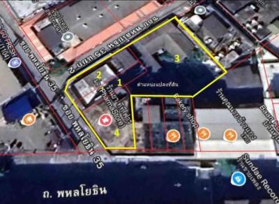 ขายที่ดินย่านธุรกิจ ปากซอยพหลโยธิน​ 35 หน้ากว้าง ลาดยาว เขต จตุจักร กรุงเทพ CX-138597