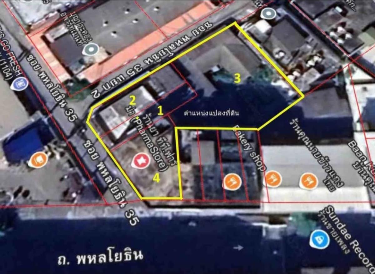 For Sale Commercial land @Soi Phahon Yothin 35 in a business district. , wide frontage , Lat Yao , Chatuchak , Bangkok , CX-138597 For Sale Commercial land @Soi Phahon Yothin 35 in a business district. , wide frontage , Lat Yao , Chatuchak , Bangkok , CX-138597