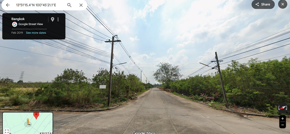 Beautiful land for sale in Thanon Golf View and Sport Club, Minburi District, area 369 square wah, price 5 million baht. If interested, contact Pui 08-9920-9893. – รูปที่ 3