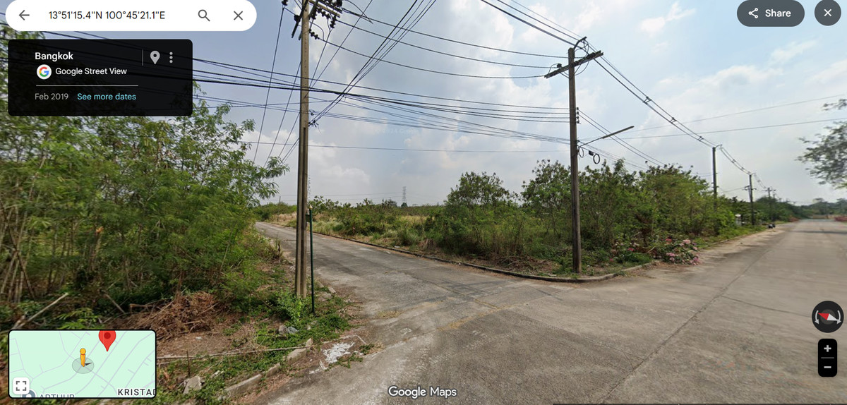 Beautiful land for sale in Thanon Golf View and Sport Club, Minburi District, area 369 square wah, price 5 million baht. If interested, contact Pui 08-9920-9893. – รูปที่ 2