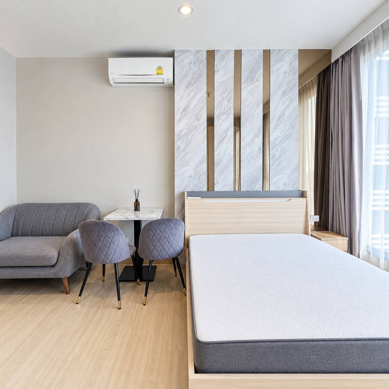 𝑹𝑬𝑨𝑫𝒀 𝑻𝑶 𝑴𝑶𝑽𝑬 𝑰𝑵.  NEW ROOM 📍✨ 1 Bedroom 29 sqm @IDEO MOBI SUKHUMVIT EASTPOINT @BTS bangna 13,000 Per Month