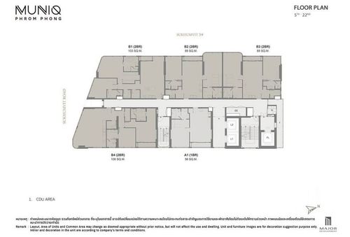 ✨Flash Deal ✨ MUNIQ Phrompong (2Bed 2Bath 108SQM.) ready to move in! Only 46,000,000 baht Tel.0981315848 @propmatch