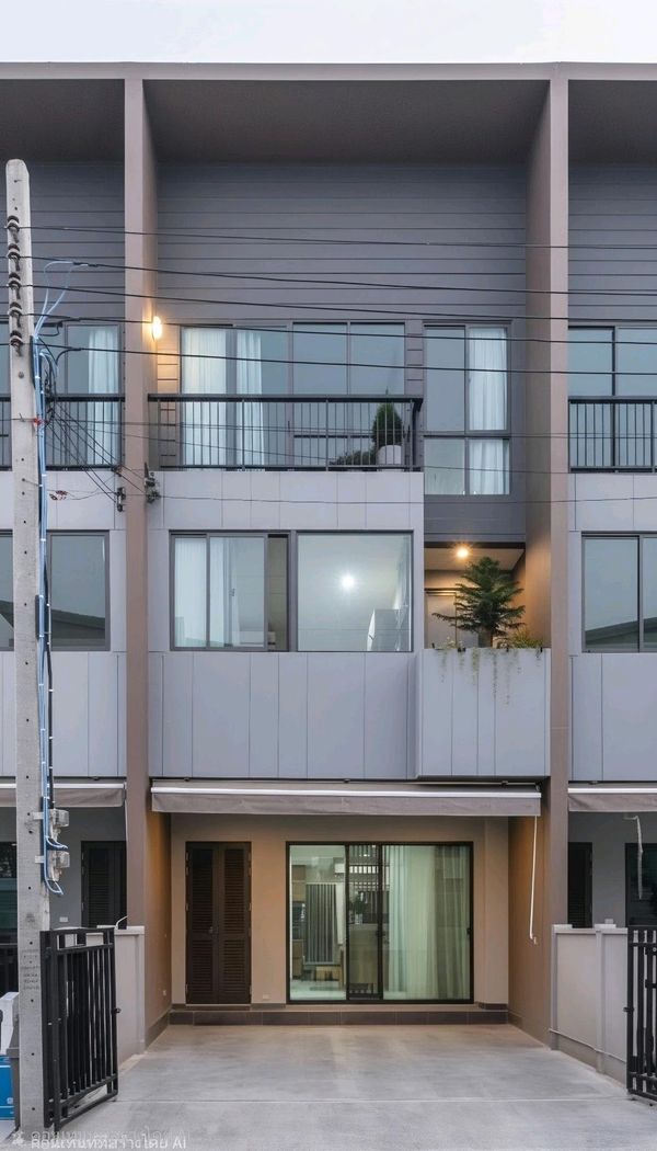✨ The house is ready to move in. Fully furnished, potential location near Rama 9 - Krungthep Kreetha