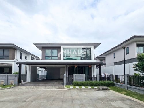 🚨 คุ้มไม่ต้องทำเพิ่ม! แปลงริมส่วนตัว สภาพพร้อมอยู่ ต่อเติมครัว+ข้างบ้านครบ 🔥 ขายบ้านเดี่ยว แกรนด์ บริทาเนีย ราชพฤกษ์ - พระราม 5🔥 Grand Britania Ratchaphruek - Rama 5 / 4 ห้องนอน #HRM5022