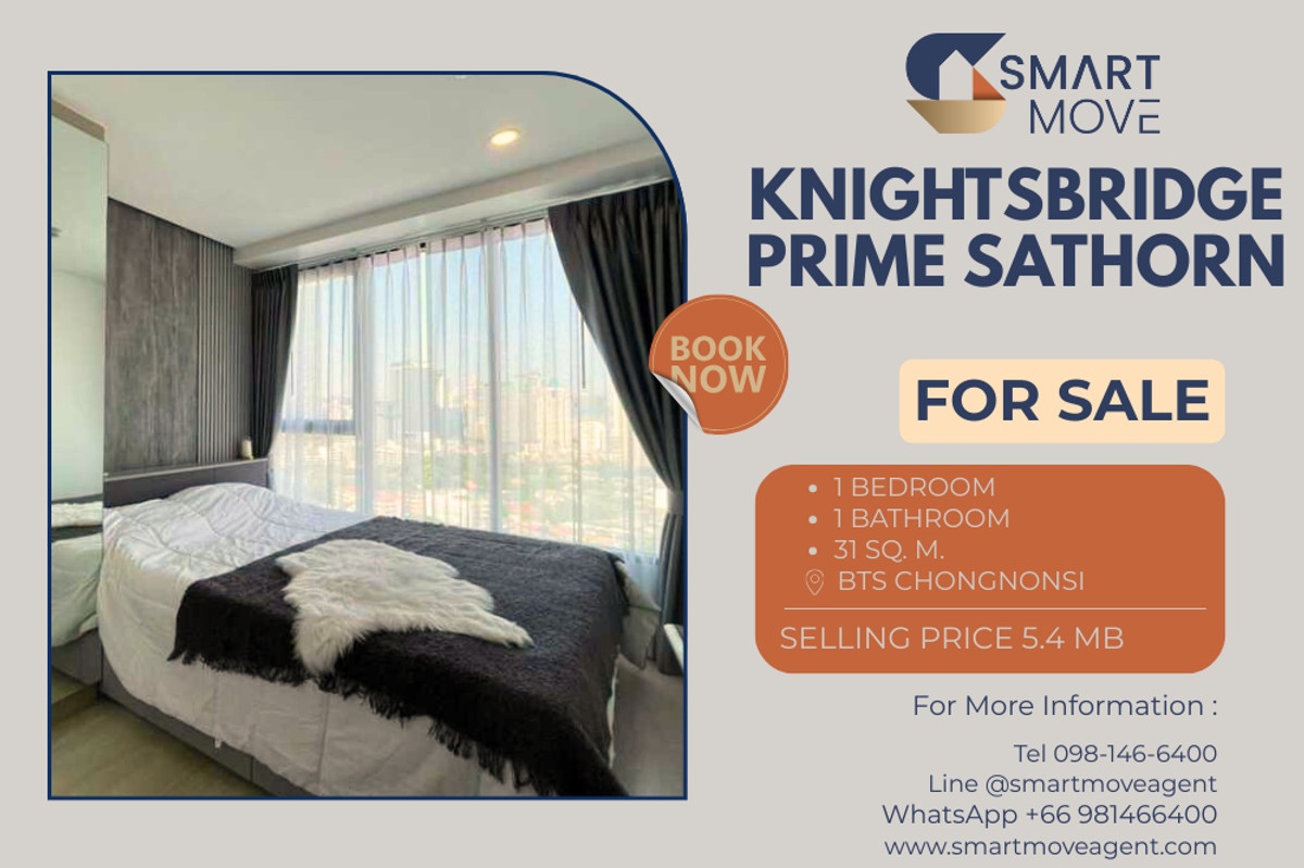 🔥 ขายพร้อมผู้เช่า !! ชั้นสูง 22++, สไตล์โมเดิร์นมินิมอล!!🔥 Code C20240500238..........KnightsBridge Prime Sathorn, 1 ห้องนอน, 1 ห้องน้ำ, แต่งครบ, ราคาพิเศษ!!📣📣 🔥 ขายพร้อมผู้เช่า !! ชั้นสูง 22++, สไตล์โมเดิร์นมินิมอล!!🔥 Code C20240500238..........KnightsBridge Prime Sathorn, 1 ห้องนอน, 1 ห้องน้ำ, แต่งครบ, ราคาพิเศษ!!📣📣