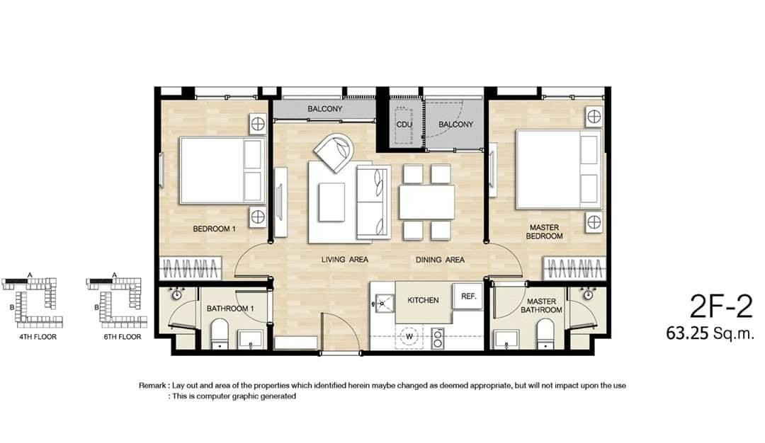 📍𝐅𝐨𝐫 𝐑𝐞𝐧𝐭! 𝐇𝐚𝐬𝐮 𝐇𝐚𝐮𝐬 2 Bedrooms 2 Bathrooms 64 SQ.M, School View, 6th Floor, Building A📍 𝐎𝐧𝐥𝐲 𝟒𝟎,𝟎𝟎𝟎 𝐁𝐚𝐡𝐭/ 𝐌𝐨𝐧𝐭𝐡