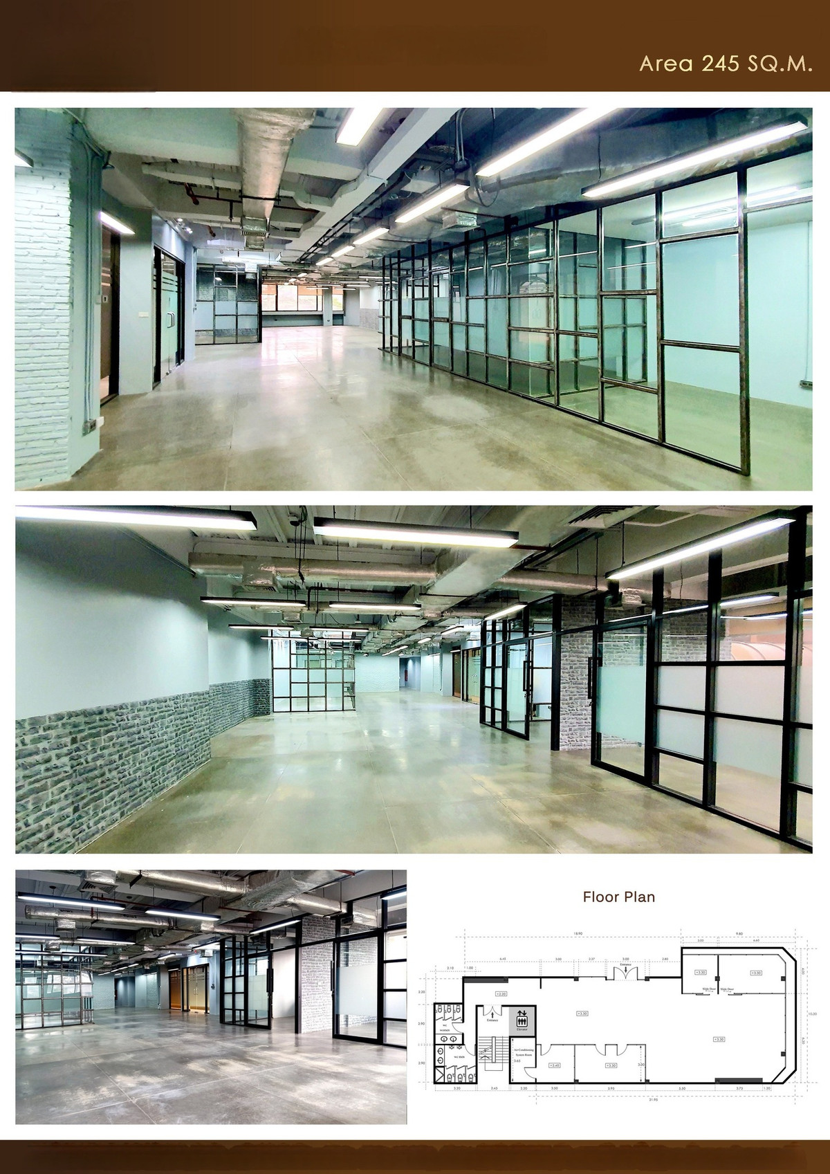 Loft Style Office for Rent – 245 sqm, Ready to Move In, Sukhumvit 21, Asoke. – รูปที่ 4
