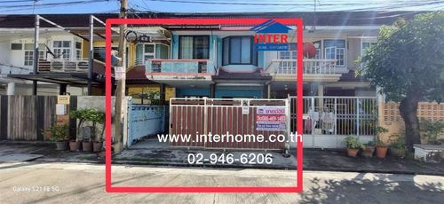 Townhouse, 2 floors, 24 sq m, near Central Ladprao, Soi Song Sa-at, Vibhavadi Rangsit Road. Ratchadaphisek Road, Lat Phrao Road (Soi Lat Phrao 18), Chatuchak District, Bangkok
