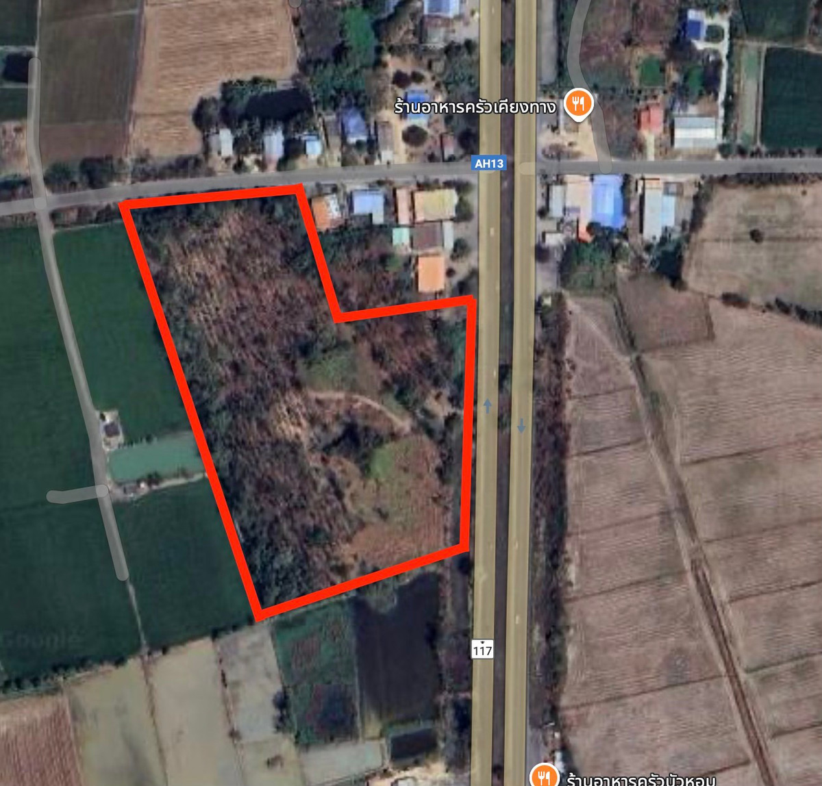 Land for sale 20 rai, Noen Sawang Subdistrict, Pho Prathap Chang District, Phichit Province, next to Highway 117. Land for sale 20 rai, Noen Sawang Subdistrict, Pho Prathap Chang District, Phichit Province, next to Highway 117.