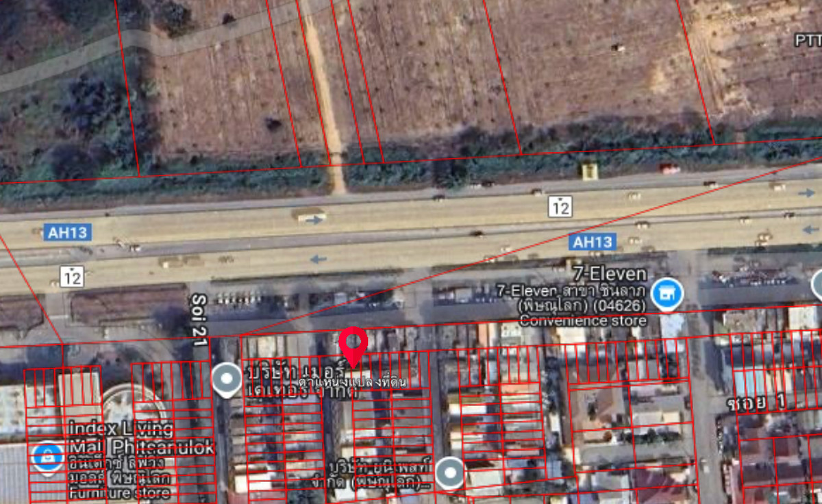 Commercial building for sale 3 floors, Chinlap Village - next to Singhawat Road. Phitsanulok City