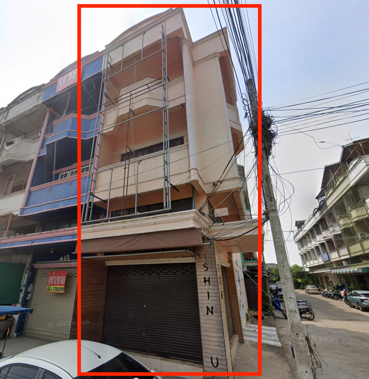 Commercial building for sale 3 floors, Chinlap Village - next to Singhawat Road. Phitsanulok City – รูปที่ 2